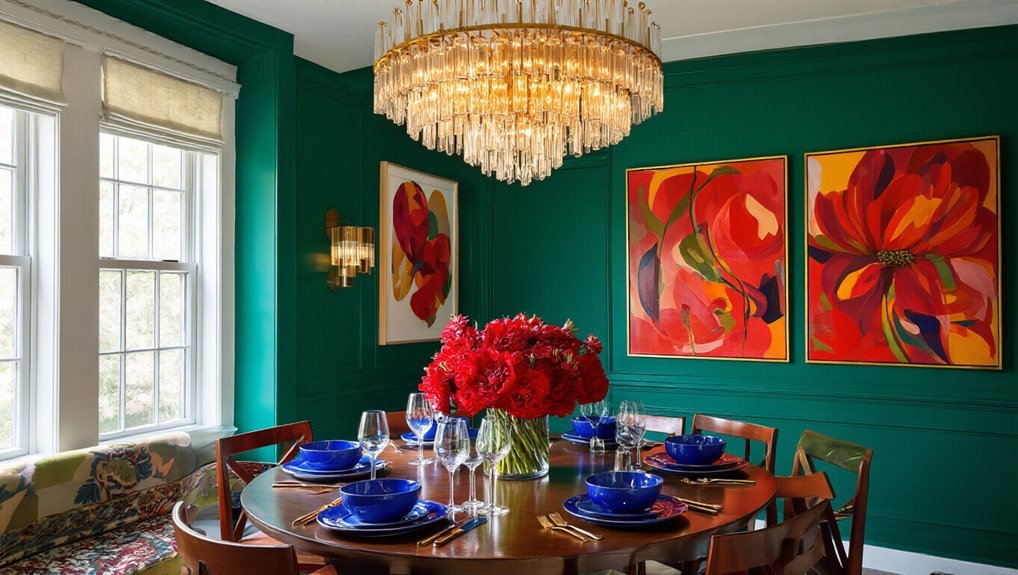 bold color dining transformations
