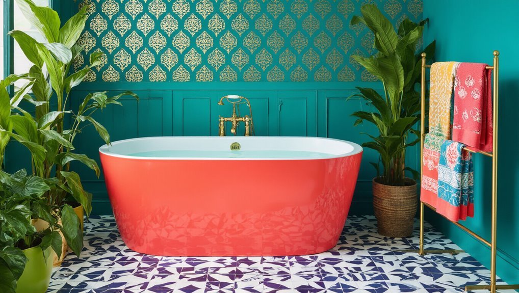 bold colors and patterns