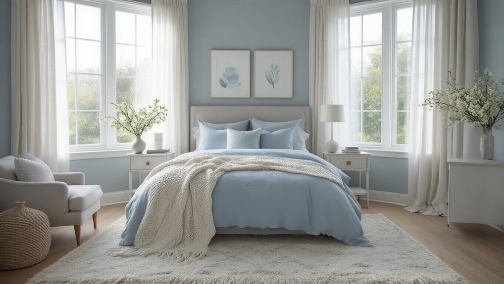 calming color choices enhance relaxation