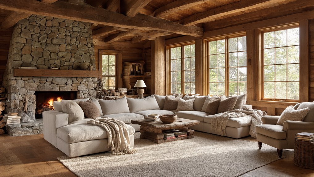 cozy and functional cabin interiors