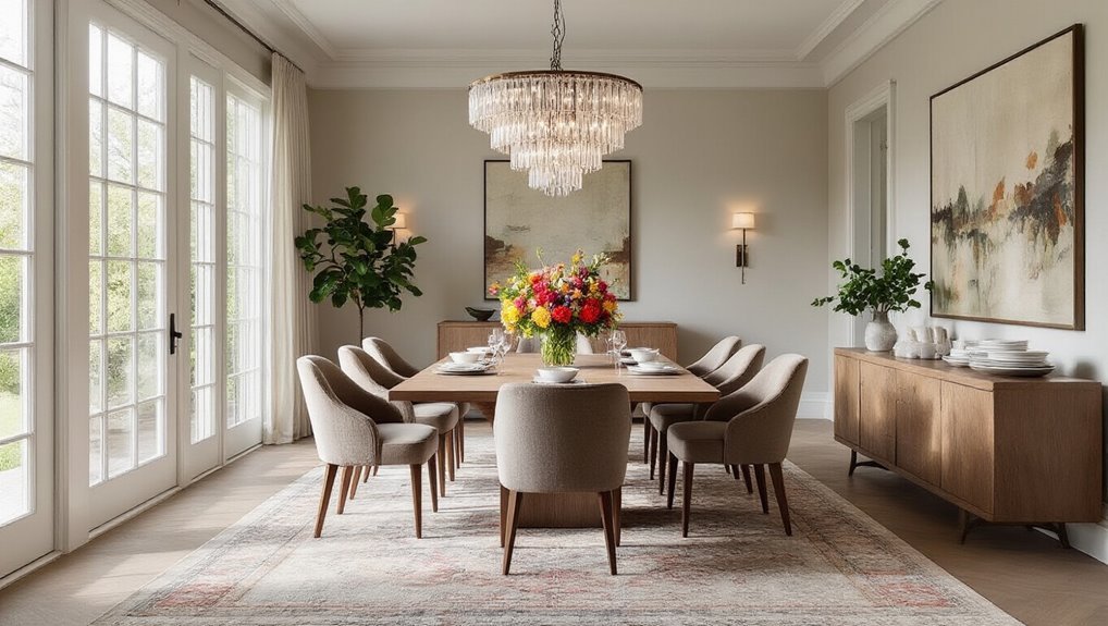 functional dining room layout