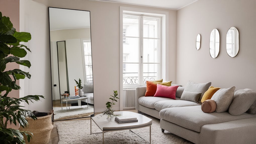 mirrors enhance space illusion