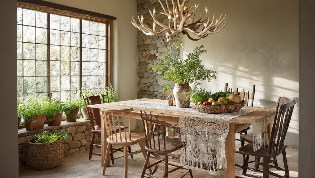 rustic charm through natural materials
