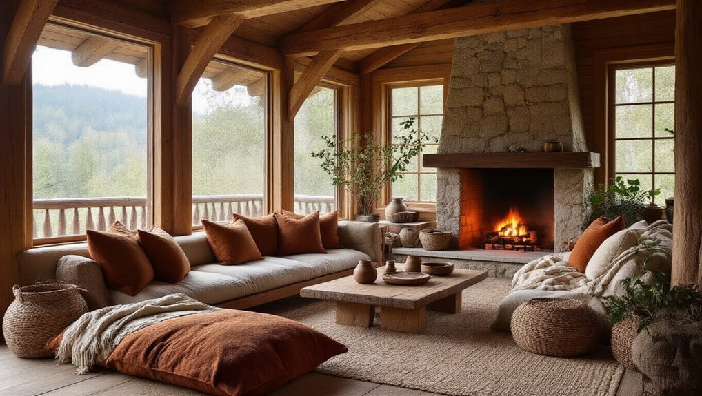 warm natural cozy materials