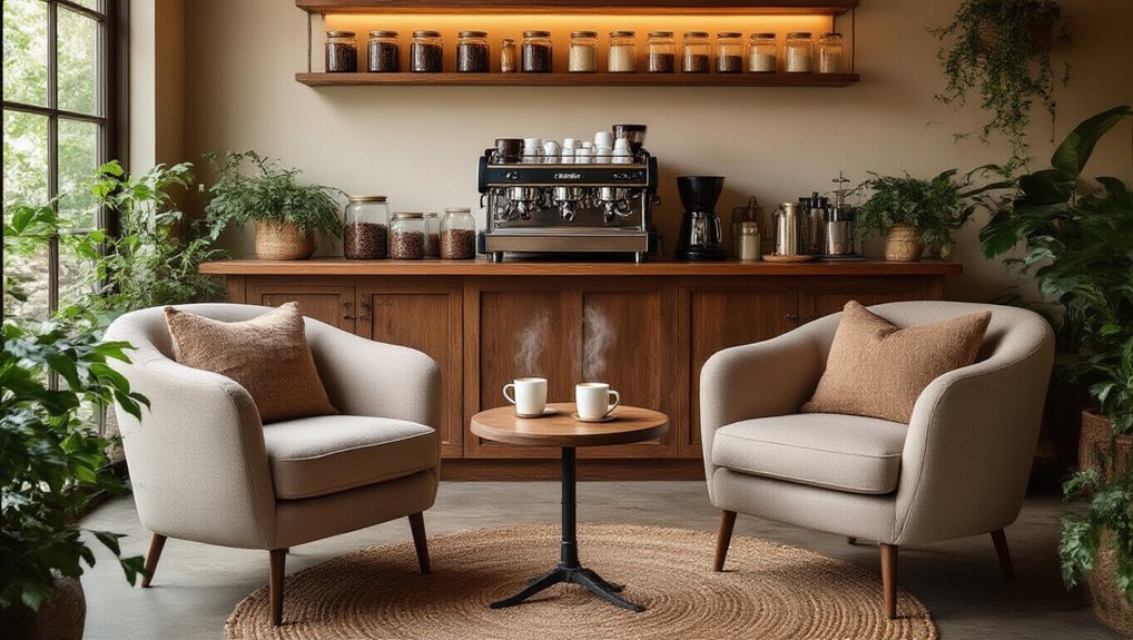 cozy seating enhances comfort