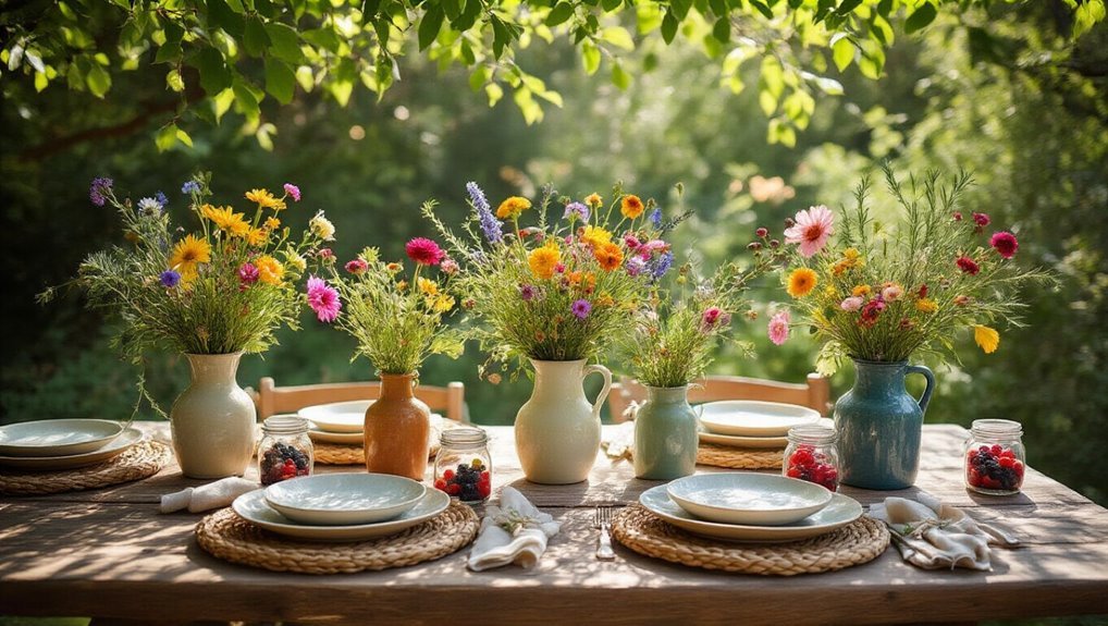 diy natural table centerpieces