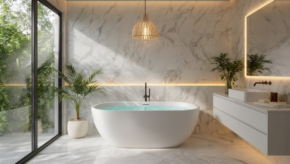 enhance bathroom lighting ambiance