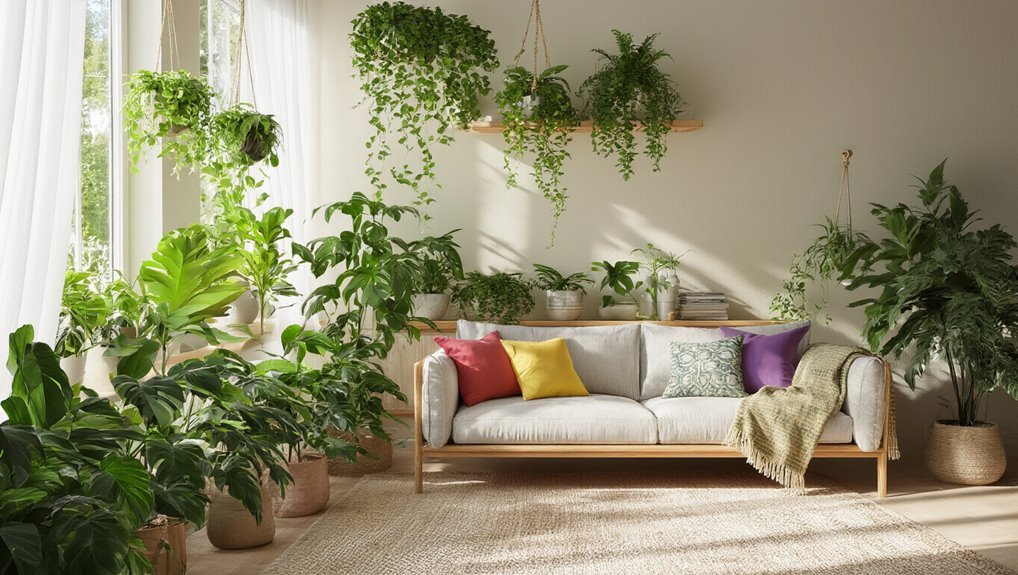 enhance decor with greenery