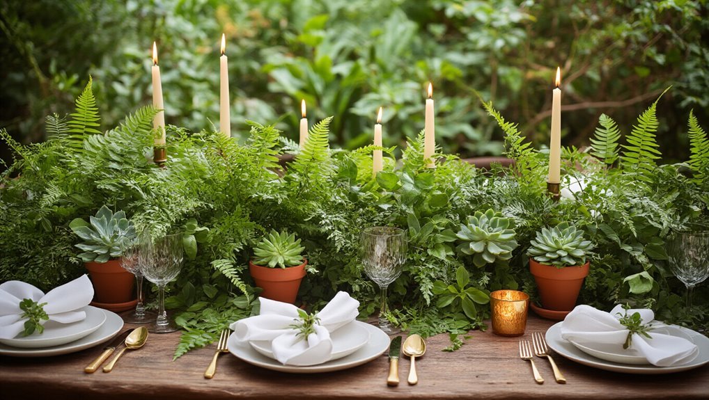 enhancing dining with greenery