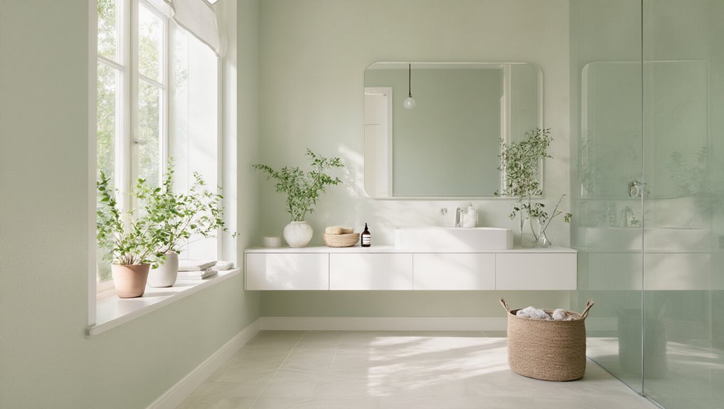 light colors and mirrors