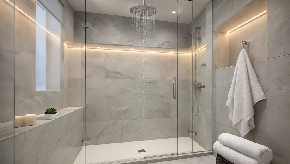 luxurious shower experience upgrades