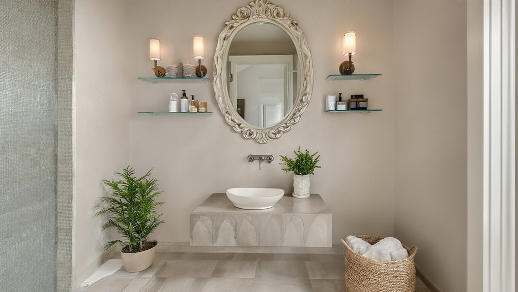 mirrors create spacious illusion