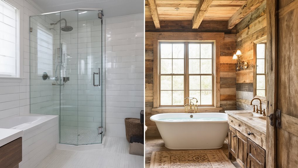 modern sleek or rustic warmth