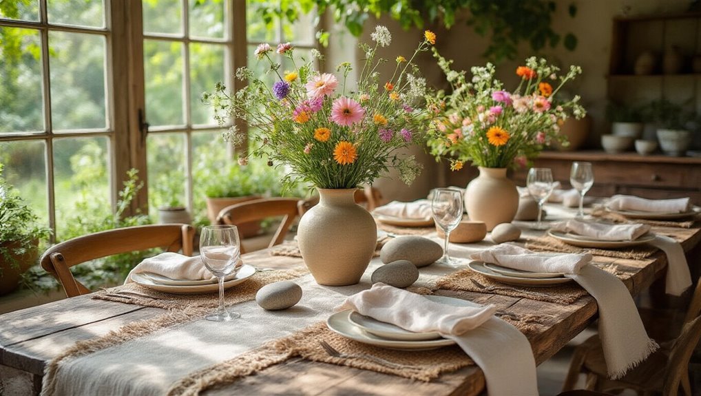 natural fabrics enhance table settings