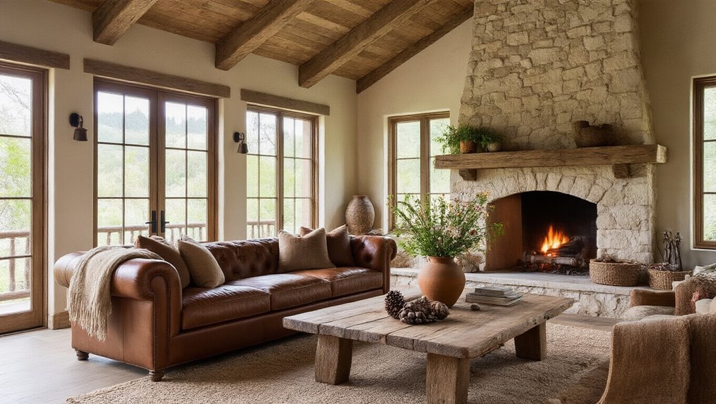 natural materials enhance ambiance