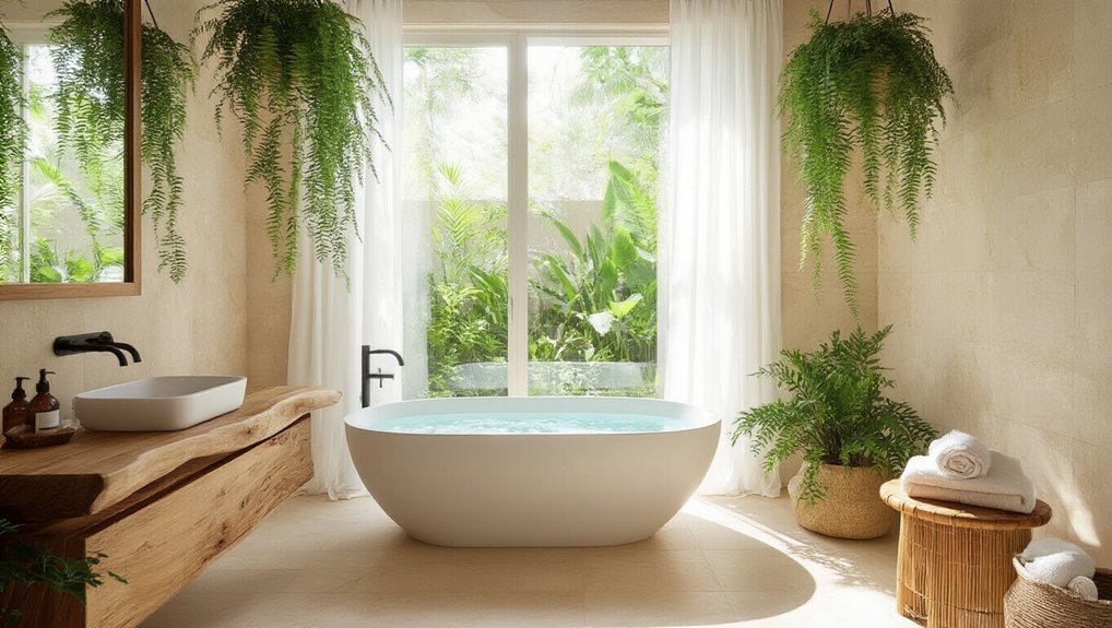 natural oasis bathroom design