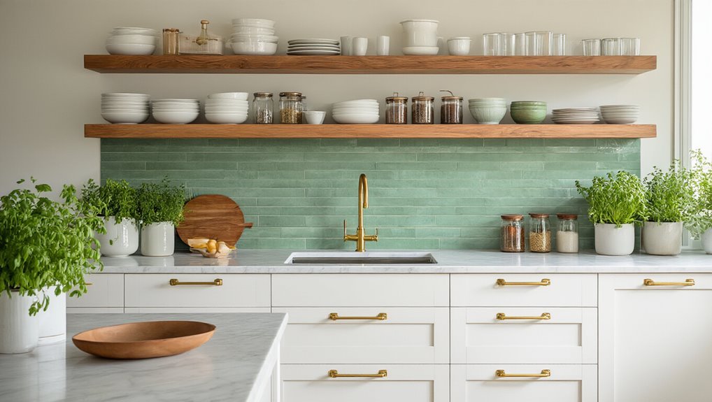 open shelving for personality