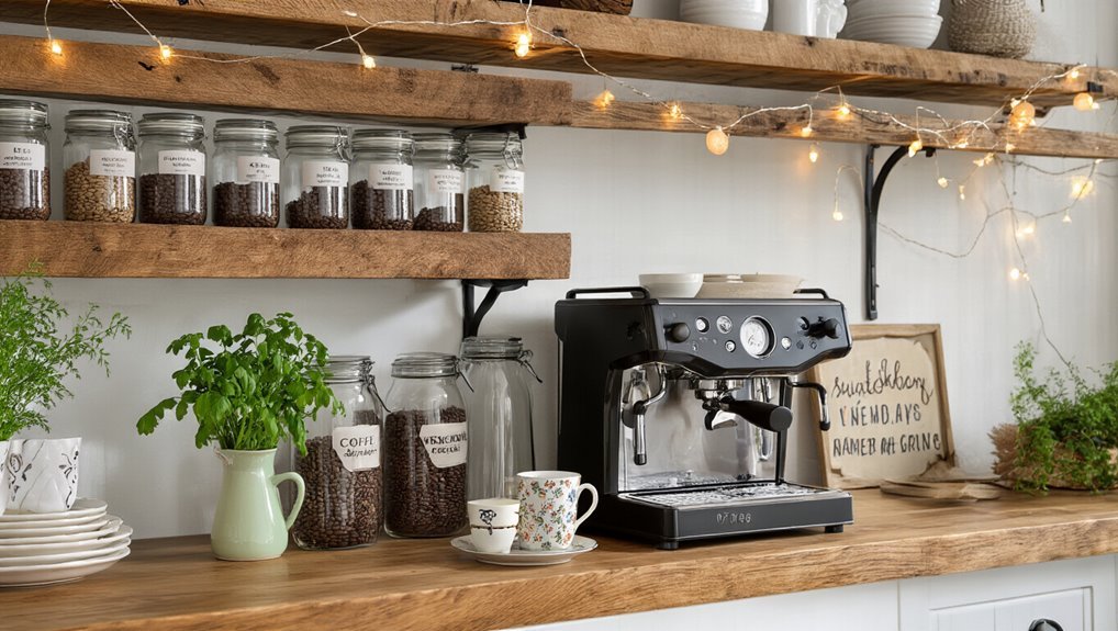 personalized coffee bar decor