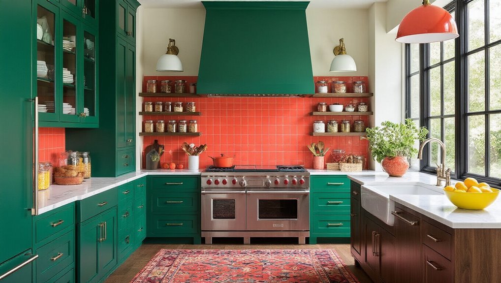 vibrant kitchen color transformation