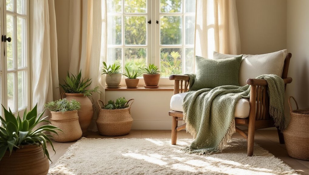 warm cozy textile layers